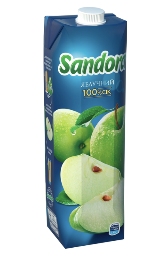 Сік Sandora Яблучний 0.95 л тетра-пак